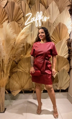 VESTIDO COURO P.U