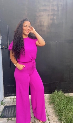 CONJUNTO CALÇA E BLUSA CREPE - comprar online