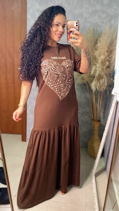 VESTIDO LONGO DE CORAÇÃO - loja online