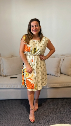 VESTIDO CURTO ESTAMPADO SEM MANGA - comprar online