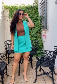 CONJUNTO DE SHORT SAIA E COLETE - Zaffir