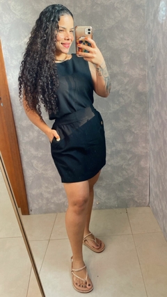 CONJUNTO SHORT E SAIA COM REGATA - comprar online