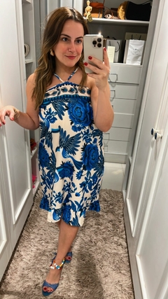 VESTIDO CURTO COM AMARRAÇÃO NAS COSTAS - Zaffir