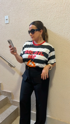 CALÇA ALFAIATARIA COM BOLSO FAKE