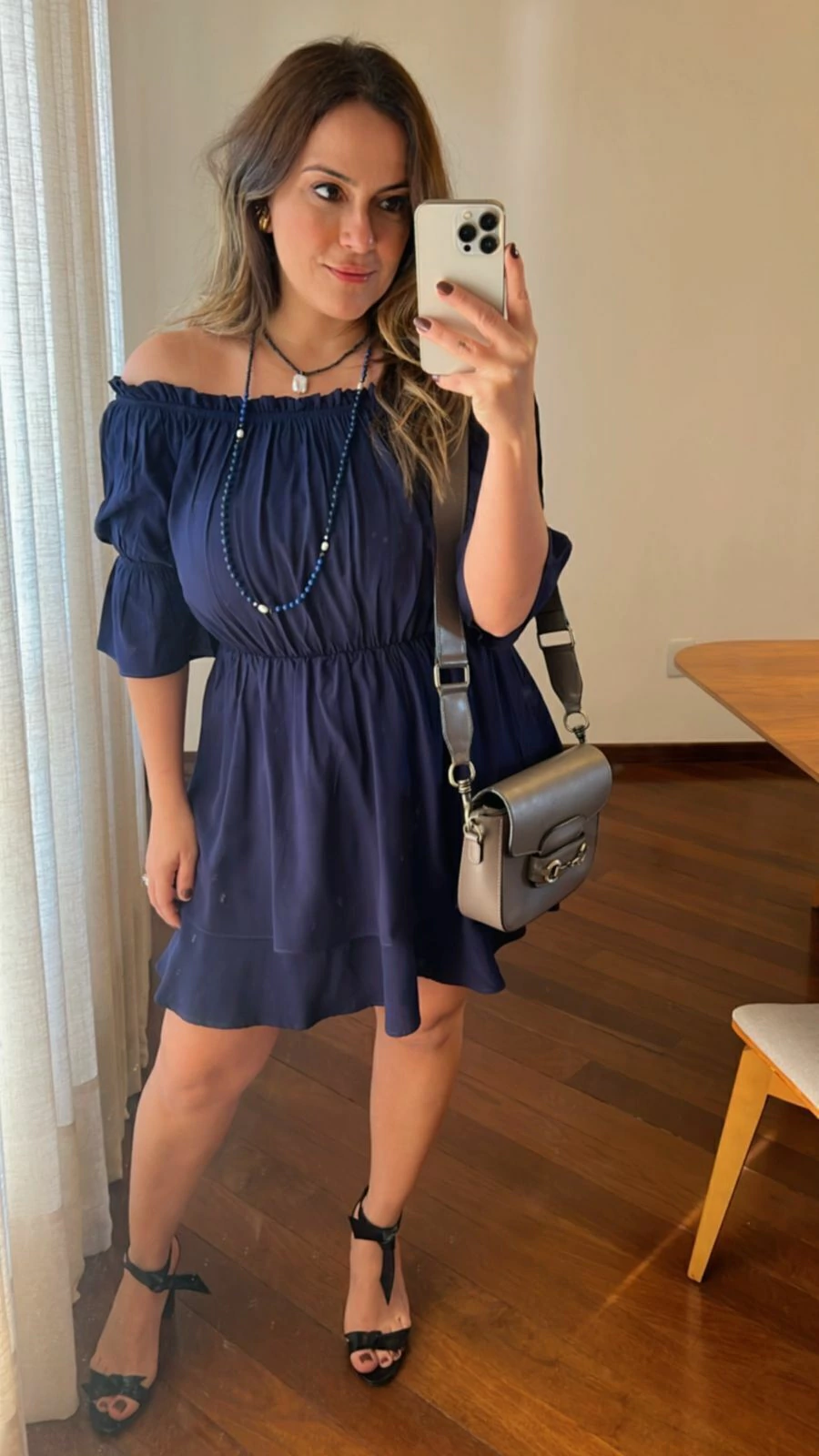 VESTIDO VISCO LINHO COM ELÁSTICO NA MANGA