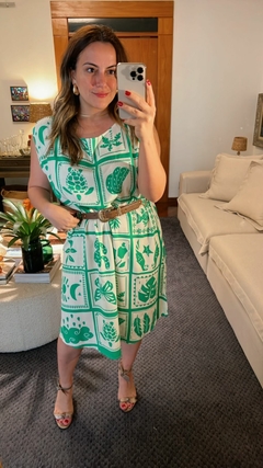 VESTIDO CURTO ESTAMPADO SEM MANGA - comprar online