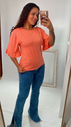 BLUSA MANGA BABADO - comprar online