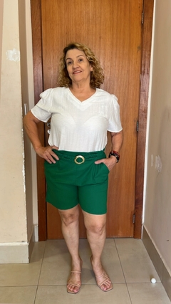 BLUSA COM TRANÇA NO DECOTE na internet