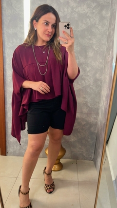 BLUSA BATA LONGA ATRAS E CURTA NA FRENTE - comprar online