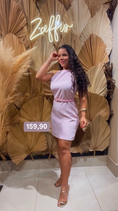 VESTIDO CURTO COM ALÇA DE ALFAIATARIA - comprar online