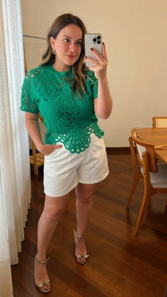 BLUSA GUIPIR FORRADA - loja online