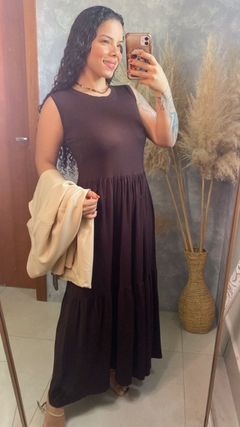 VESTIDO LONGO REGATA LARGA DUAS MARIA - comprar online