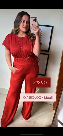 CONJUNTO CALÇA PANTALONA E BLUSA MALHA PRIME