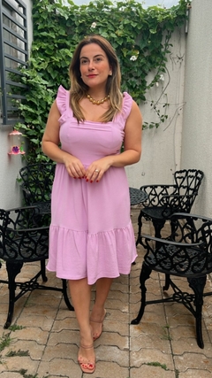 VESTIDO CURTO DE ALÇA COM BOJO na internet