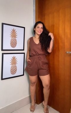 CONJUNTO LINHO SHORT E BLUSA