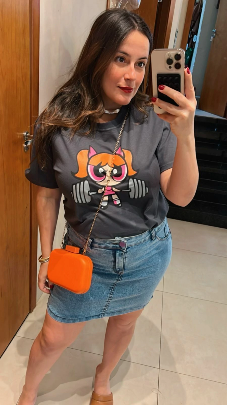 SAIA CURTA JEANS