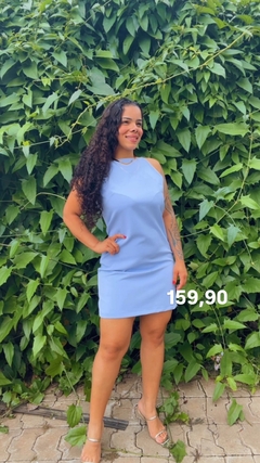 VESTIDO CURTO COM ALÇA DE ALFAIATARIA na internet