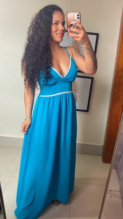 Imagem do VESTIDO LONGO LISO COM ALÇA REGULAR
