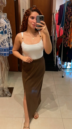 BLUSA COM MIÇANGAS NA ALÇA - loja online