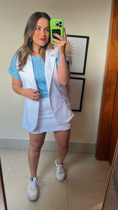 CONJUNTO DE SHORT SAIA E COLETE - comprar online