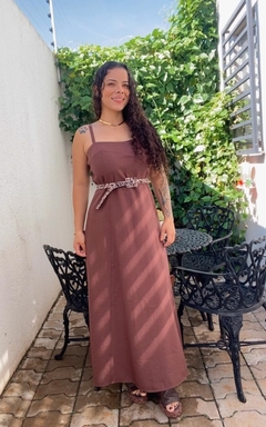 VESTIDO LONGO ALÇA FININHA MARRANT - comprar online