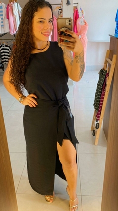 CONJUNTO SAIA E BLUSA REGATA ALÇA LARGA