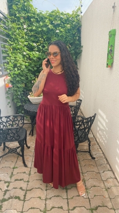 VESTIDO LONGO REGATA LARGA DUAS MARIA na internet