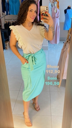 BLUSA BABADO COM LESE