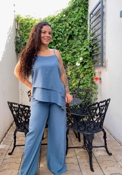 CONJUNTO DE CALÇA E BLUSA ALCINHA MARRANT