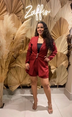 CONJUNTO BLAZER 4 BOTÕES E SHORT