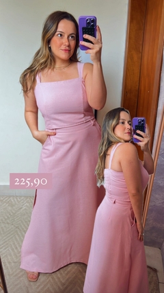 CONJUNTO DE SAIA LINHO FENDA LATERAL - Zaffir