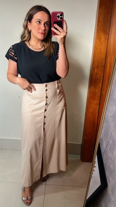 BLUSA DUNA COM DETALHE DE RECORTE NA MANGA - Zaffir