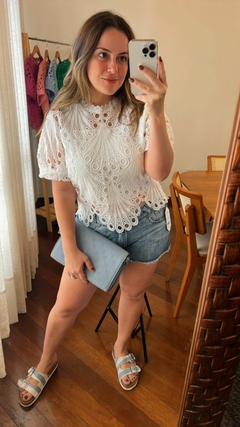 BLUSA GUIPIR FORRADA - comprar online