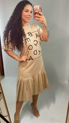 VESTIDO LONGO BOHO COM MANGA na internet