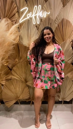 CONJUNTO KIMONO E SHORT SAIA - Zaffir