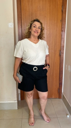 BLUSA COM TRANÇA NO DECOTE - comprar online