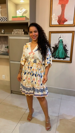 VESTIDO CURTO INSPIRAÇÃO FARM - comprar online