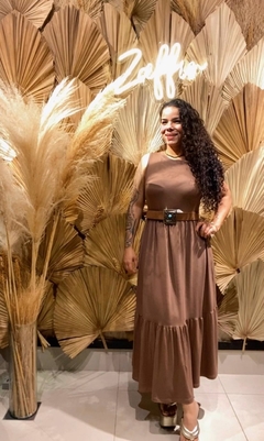 VESTIDO REGATA LONGO DE MALHA