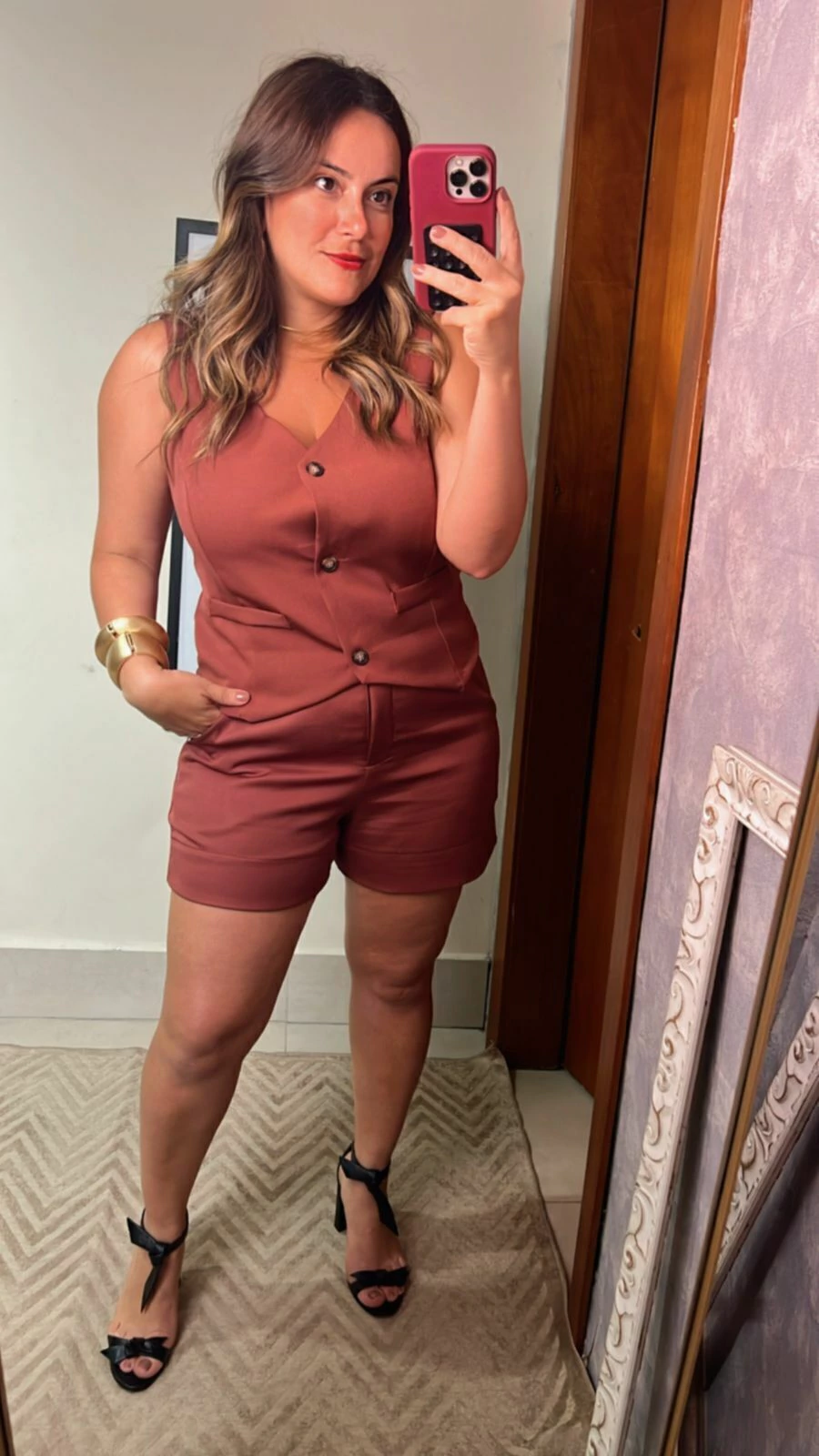 SHORT ALFAIATARIA COM BOLSO