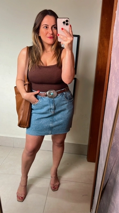 SAIA JEANS CURTA COM BRILHO