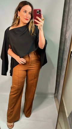 CALÇA DE LINHO COM NERVURAS - loja online