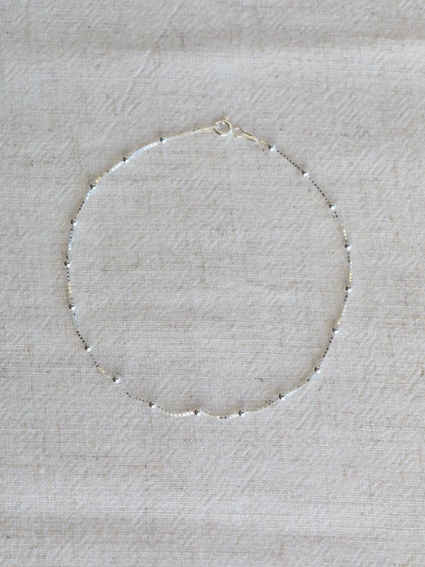 Tornozeleira de Bolinhas | Prata 925 - comprar online