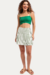 Short-Saia Samba Listras Verdes - comprar online