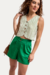 Short Tulun Linho Verde - loja online