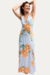 Vestido Tulipa Floral Blue - loja online