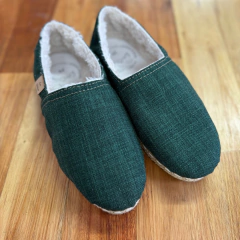 Pantufla Tejida Verde