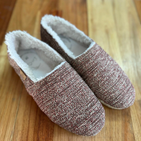 Pantufla Tejida Roja