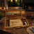 Kit asador para 4 personas con tabla integrada y accesorios