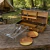 Kit 2 copas con parrilla integrada para asado personalizable