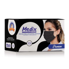 Mascaras Medix Preta (5 caixinhas)
